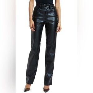 Good American faux leather pants